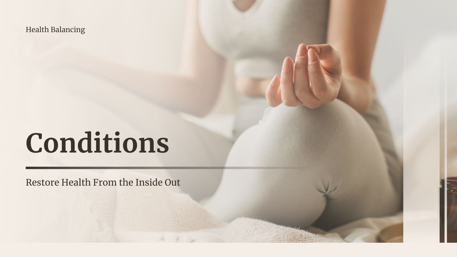 Calm wellness scene representing how symptoms are signals of underlying mineral and stress balance in Hair Tissue Mineral Analysis