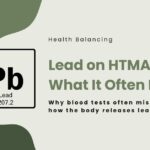 Illustration of the lead element and HTMA concept showing how hair analysis reveals hidden lead patterns missed by blood tests