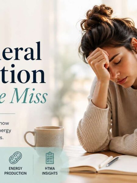 Featured image about persistent fatigue after 8 hours of sleep and the role of mineral relationships, digestion and energy production.